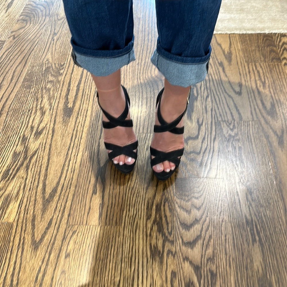 Jimmy choo platform heels.